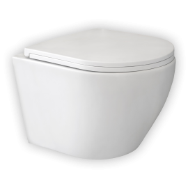 Wc solja konzolna HIDROSAN - VICTORIA rimless sa daskom [bela, sjaj]